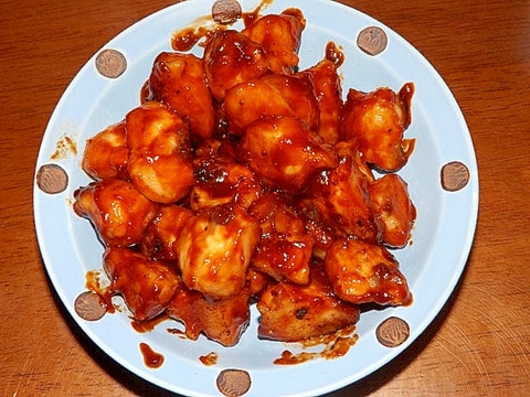 若鶏ぼんじり(尾)の炒め物